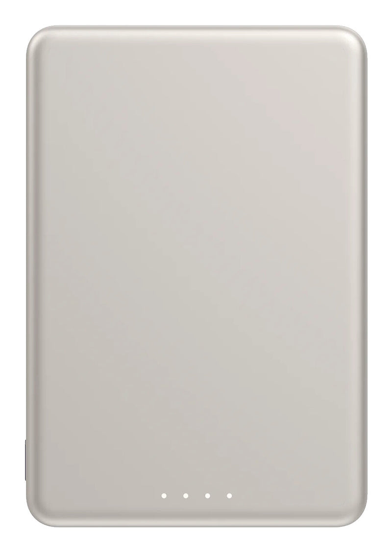 Xiaomi Super Slim Magnetic Power Bank 5000 Lithium-Ion (Li-Ion) 5000 mAh Trådløs opladning Sand