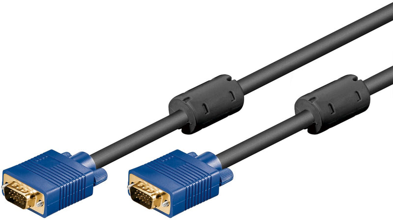 Goobay 93369 VGA kabel 3 m VGA (D-Sub) Sort