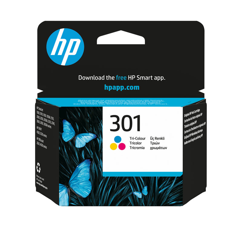 HP Original 301-blækpatron, trefarvet