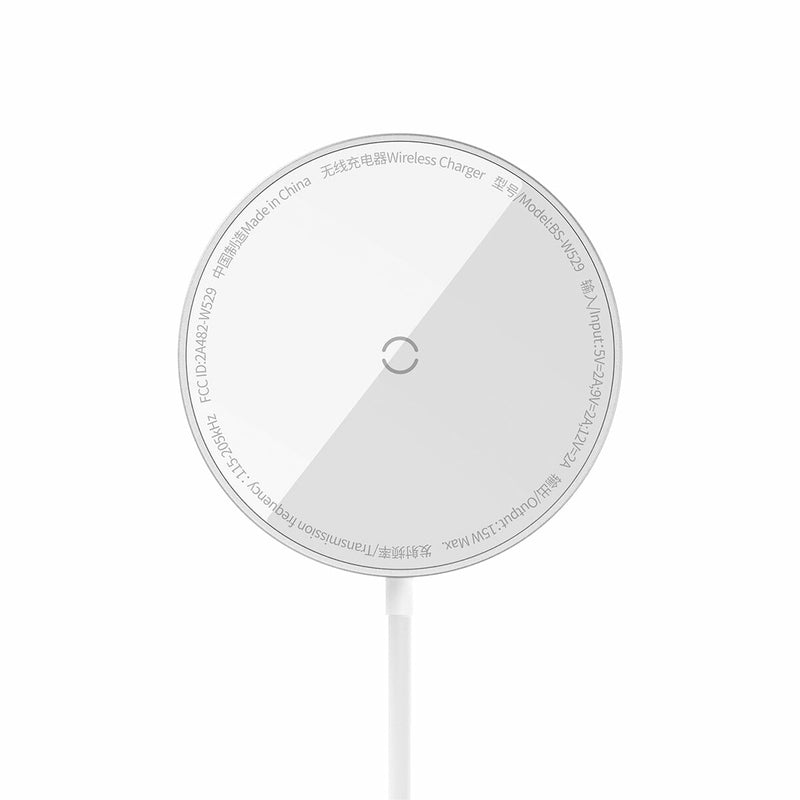 Baseus Simple Mini3 Mobiltelefon, Smartphone Hvid USB Trådløs opladning Indendørs