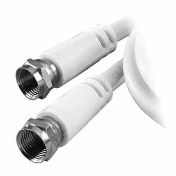 Vivanco VVSAT100MMW koaxial kabel 10 m F-type Hvid