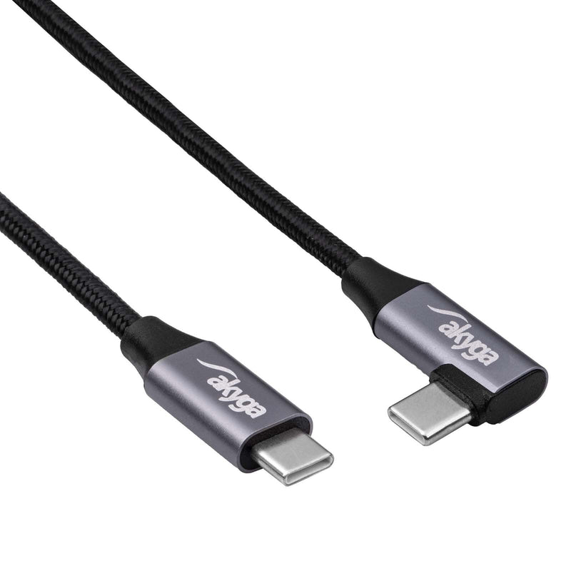 Akyga AK-USB-54 USB-kabel USB 2.0 1 m USB C 0,48 Gbit/sek. 60 W Sort
