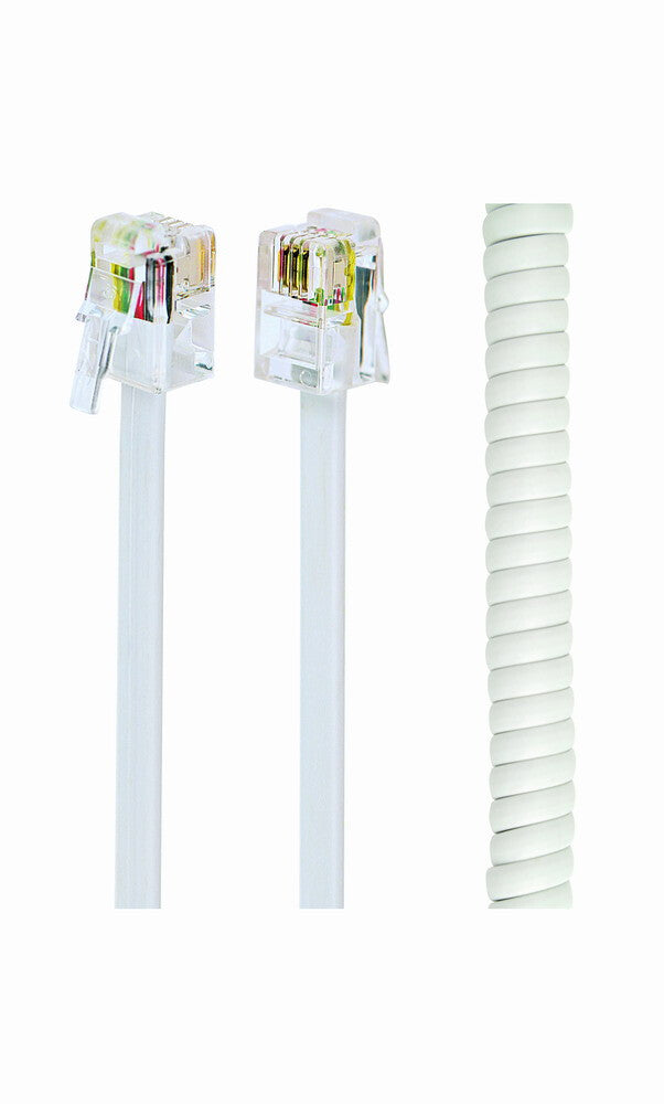 Gembird TC4P4CS-2M-W telefonkabel Hvid