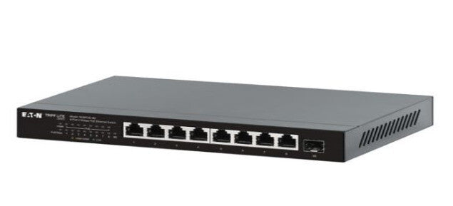 Eaton NG8POE-M2 netværksswitch Ikke administreret Gigabit Ethernet (10/100/1000) Strøm over Ethernet (PoE) Bord-/vægmontering Sort