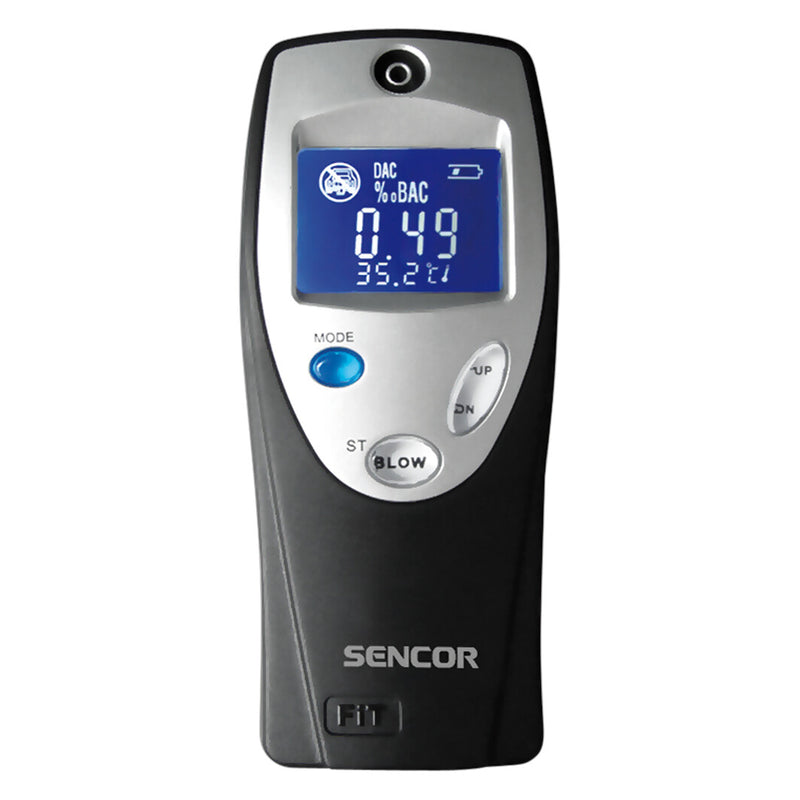 Sencor SCA BA02 alkoholmeter 0,2 - 1,5% 0,2% Sort, Sølv