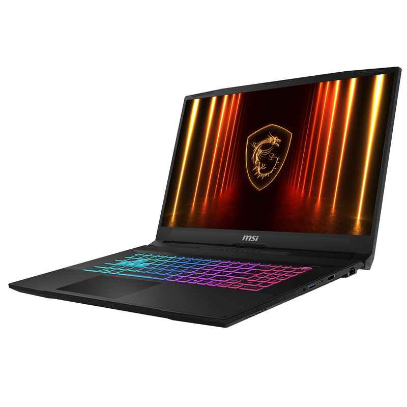 MSI Katana 17 HX B14WFK-007FR Intel® Core™ i7 i7-14650HX Laptop 43,9 cm (17.3") Quad HD 16 GB DDR5-SDRAM 1 TB SSD NVIDIA GeForce RTX 5060 Wi-Fi 6E (802.11ax) Windows 11 Home Sort AZERTY Fransk