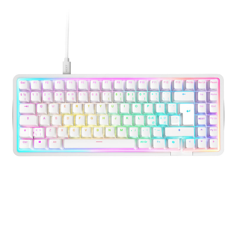 NZXT KB-101NW-DE tastatur Spil USB Tysk Hvid