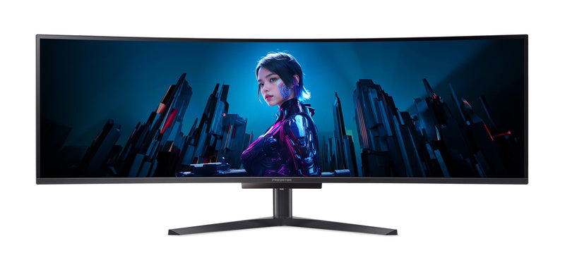 Acer Predator X49 Xbmipphuzx computerskærm 124,5 cm (49") 5120 x 1440 pixel Dual QHD QD-OLED Sort