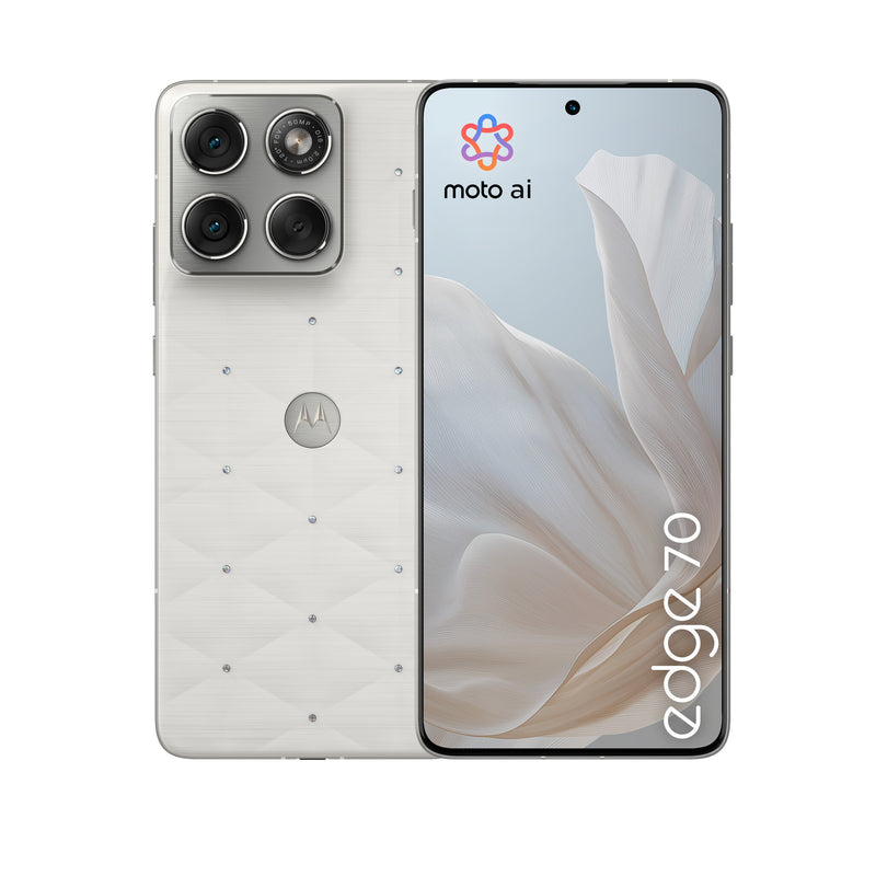 Motorola edge 70 17 cm (6.7") Dual SIM Android 16.0 5G USB Type-C 12 GB 512 GB 4800 mAh Hvid