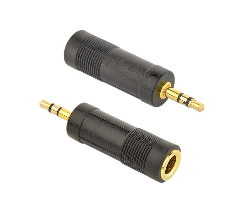 Gembird A-6.35F-3.5M kabel kønsskifter 6.35 mm 3.5 mm Sort