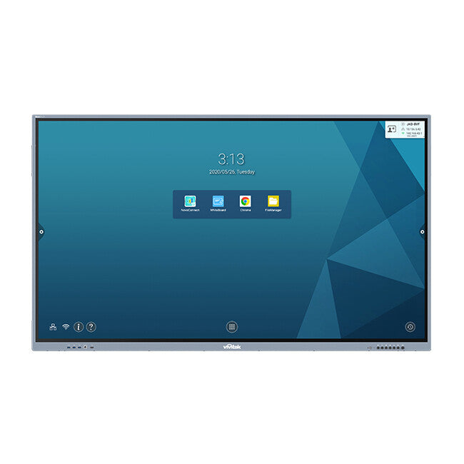 Vivitek BK750I skilte display Digital fladpaneldisplay 190,5 cm (75") LED Wi-Fi 450 cd/m² 4K Ultra HD Sort, Grå Berøringsskærm Indbygget processer Android 9.0 16/7
