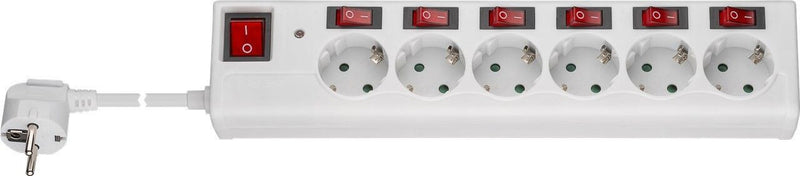 Goobay 72568 overspændingsbeskytter Hvid 6 AC stikkontakt(er) 230 V 1,5 m