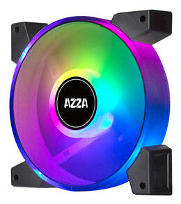 Azza HURRICANE II Computerkabinet Luftkøler 12 cm Sort, Hvid