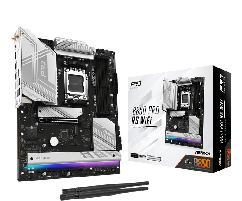 Asrock B850 Pro RS WiFi AMD B850 Sokkel AM5 ATX