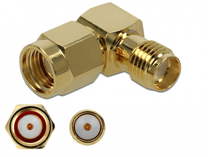 DeLOCK 89978 kabel kønsskifter RP-SMA SMA Guld