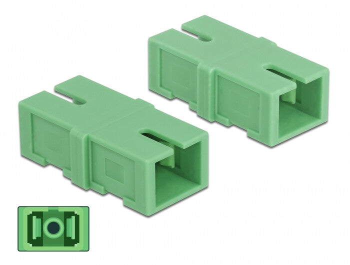 DeLOCK 85923 fiber adapter SC 4 stk Grøn