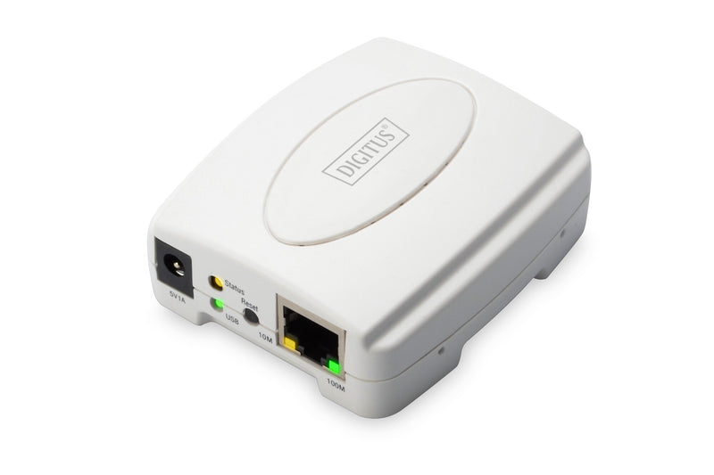 Digitus DN-13003-2 printserver Ethernet LAN Hvid