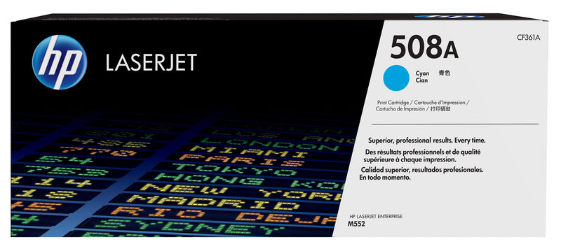 HP Original 508A LaserJet-tonerpatron, cyan