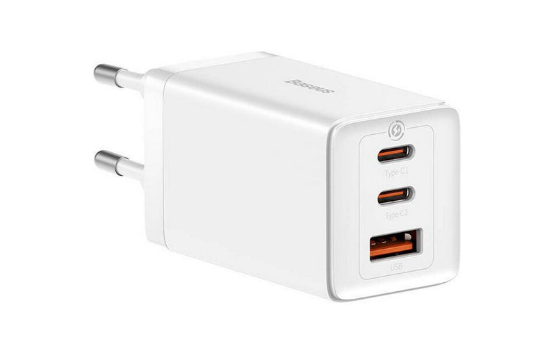 Baseus GaN5 Pro Universel Hvid Vekselstrøm, USB Hurtig opladning Indendørs