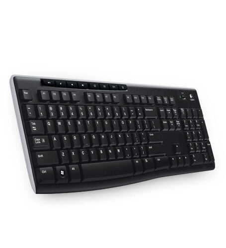 Logitech K270 tastatur Universel RF trådløst QWERTZ Tjekkisk Sort