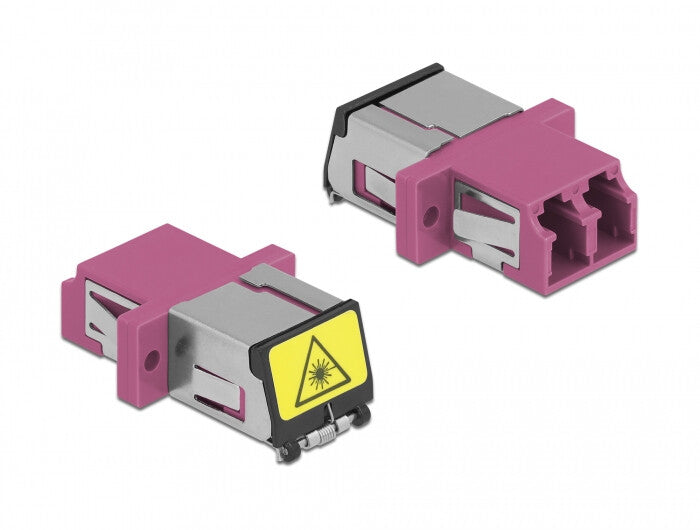 DeLOCK 86901 fiber adapter LC/LC 1 stk Violet