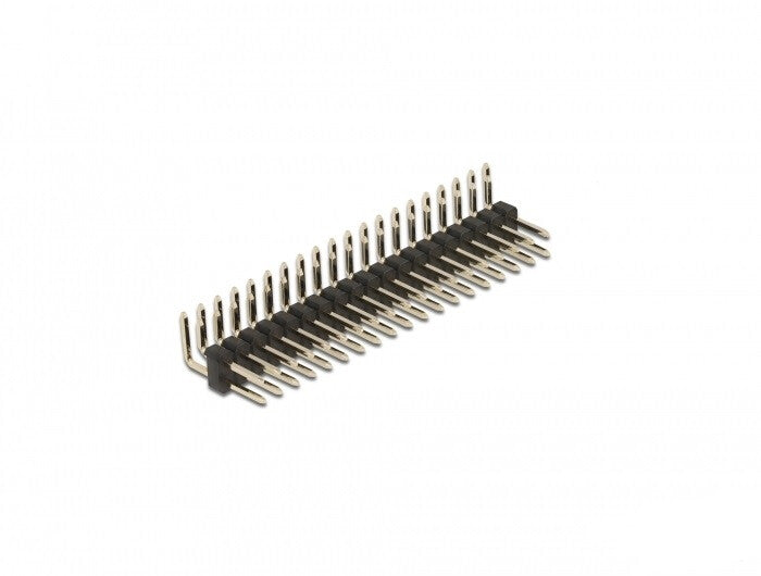 DeLOCK 66702 tilbehør til printkort (PCB) Pin header Sort, Metallic 5 stk