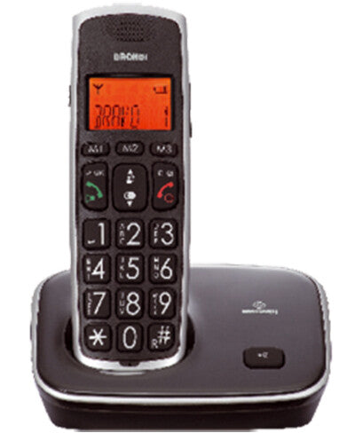 Brondi Bravo Gold DECT telefon Nummervisning Sort