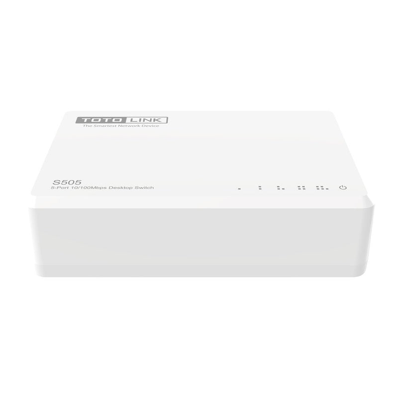 TOTOLINK S505-V5 netværksswitch Ikke administreret Fast Ethernet (10/100) Hvid