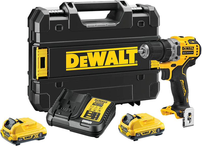 DeWALT DCD701D2-QW elektrisk skruetrækker & slagbor 1500 rpm Sort, Gul