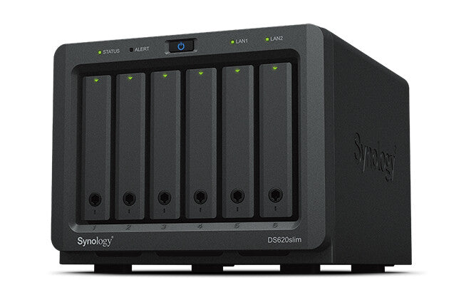 Synology DiskStation DS620SLIM NAS & lagringsserver Desktop Intel® Celeron® J3355 2 GB DDR3L 0 TB DiskStation Manager Sort
