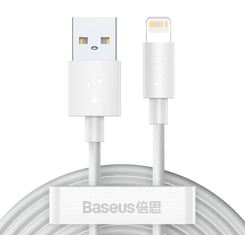Baseus TZCALZJ-02 kabel til mobiltelefon Hvid 1,5 m USB A Lightning