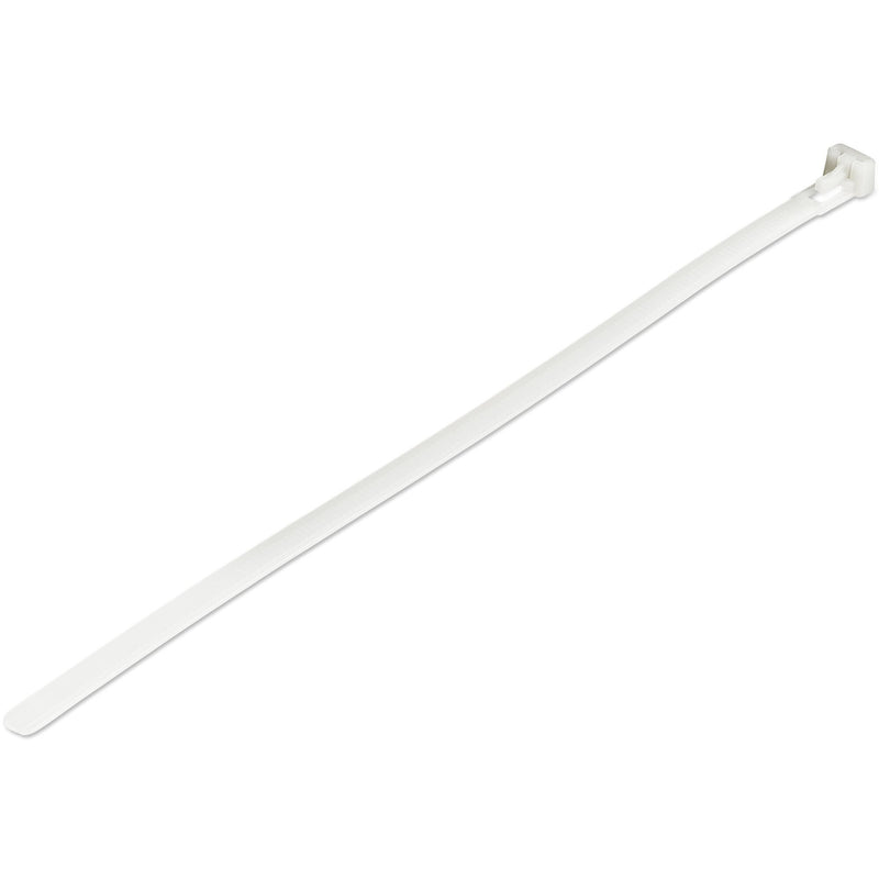 StarTech.com CBMZTRB10 kabelsamler Udløselig kabelbinder Nylon, Plast Hvid 100 stk