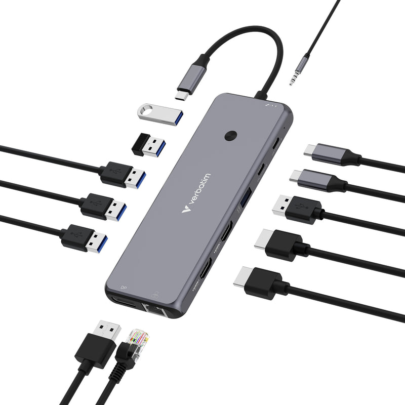 Verbatim CMH-13 USB Type-C 10000 Mbit/s Sølv