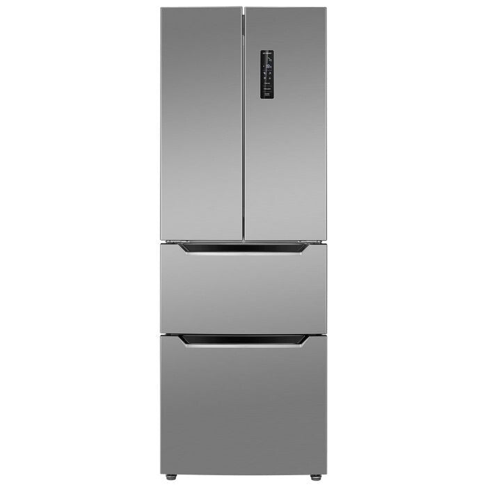 Bomann KG 7361 IX side-by-side køle-fryseskab Fritstående 320 L Rustfrit stål