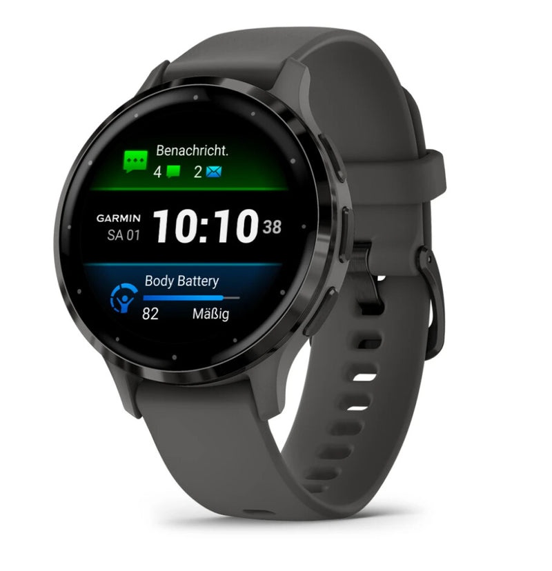 Garmin Venu 3S 3,05 cm (1.2") AMOLED 41 mm Digital 390 x 390 pixel Berøringsskærm Grå Wi-Fi GPS (satellit)