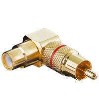 Goobay 11591 kabel kønsskifter RCA Guld, Rød