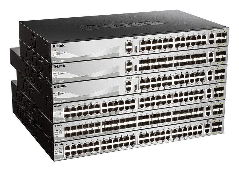 D-Link DGS-3130-30PS/E netværksswitch Administreret L3 Gigabit Ethernet (10/100/1000) Strøm over Ethernet (PoE) Grå