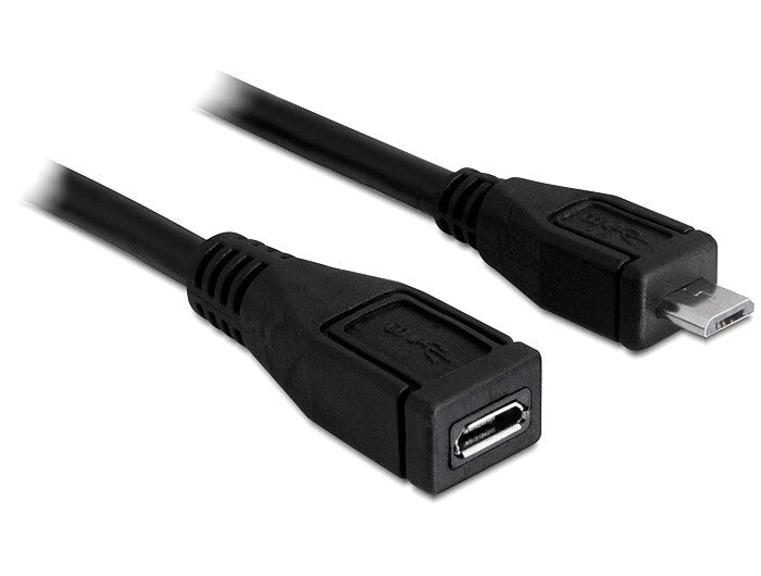 DeLOCK 83248 USB-kabel USB 2.0 1 m Micro-USB B 0,48 Gbit/sek. Sort