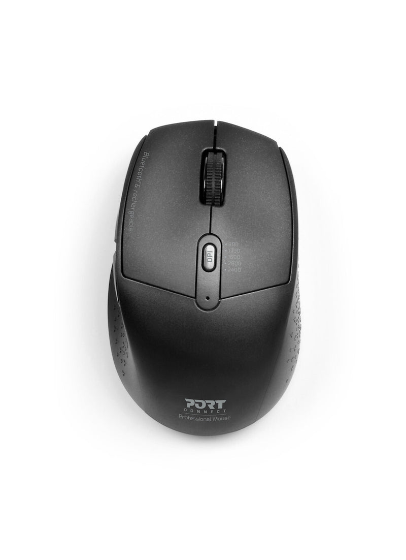Port Designs 900715 mus Kontor Højre hånd RF trådløs + Bluetooth Optisk 2400 dpi