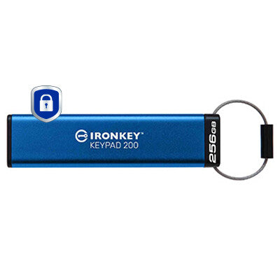 Kingston Technology IronKey 256GB Keypad 200, FIPS 140-3 Niveau 3 AES-256-krypteret