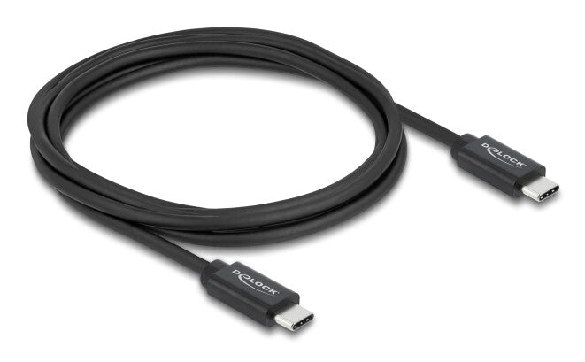 DeLOCK 81707 USB-kabel USB4 Gen 3x2 2 m USB C 40 Gbit/sek. 240 W Sort