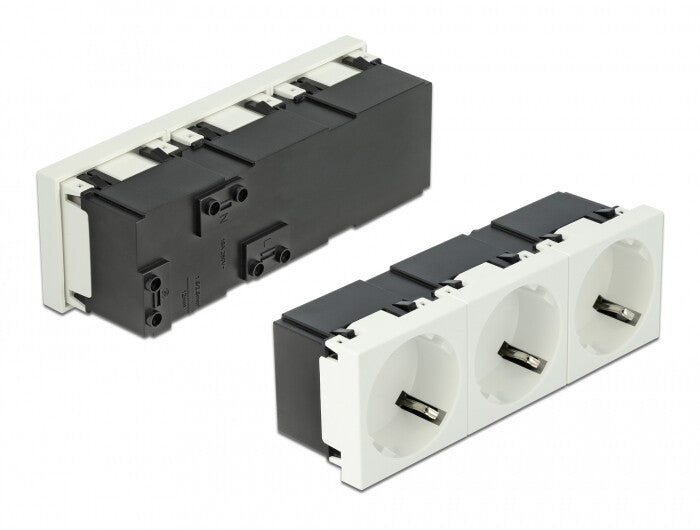 DeLOCK 81323 stikkontakt CEE 7/3 Hvid