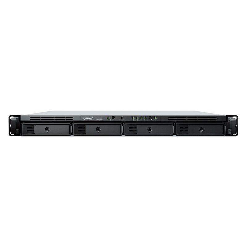 Synology RackStation RS822RP+ NAS Stativ (1U) Ryzen Embedded V1500B 2 GB DDR4 64 TB HDD DiskStation Manager Grå