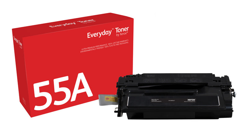EverydayTM sprt Toner by Xerox compatible with HP 55A (CE255A), Standard kapacitet