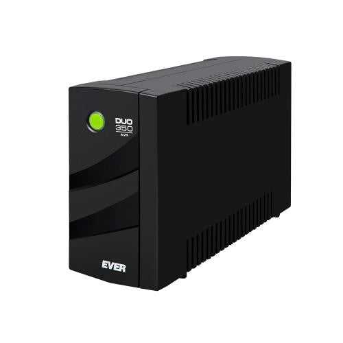 Ever DUO 350 AVR UPS-enhed Interaktivt indgangsstik 0,35 kVA 245 W 2 AC stikkontakt(er)