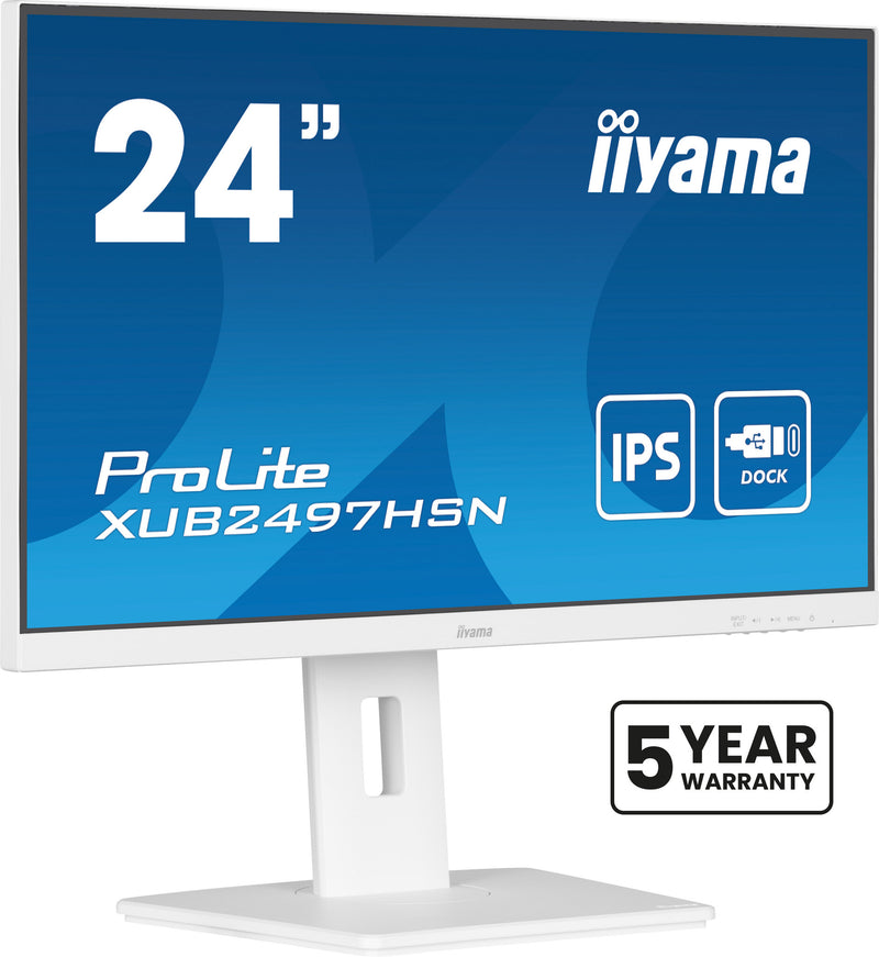 iiyama ProLite XUB2497HSN-W2 computerskærm 60,5 cm (23.8") 1920 x 1080 pixel Fuld HD LED Hvid