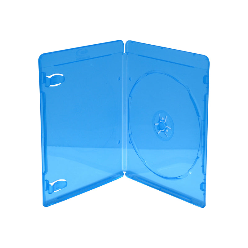 MediaRange BOX39-50 optisk disk etui Blu-ray etui 1 diske Blå, Transparent