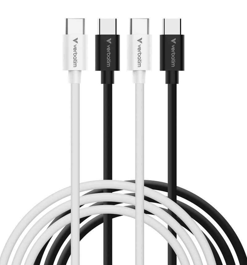 Verbatim 32391 USB-kabel USB 2.0 1 m USB C 0,48 Gbit/sek. 60 W Sort, Hvid