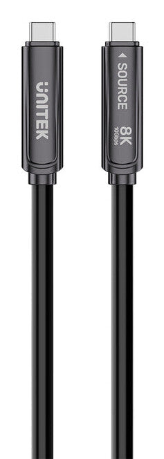 UNITEK C14178ABK01-15M USB-kabel USB 3.2 Gen 2 (3.1 Gen 2) USB C 10 Gbit/sek. 60 W Sort