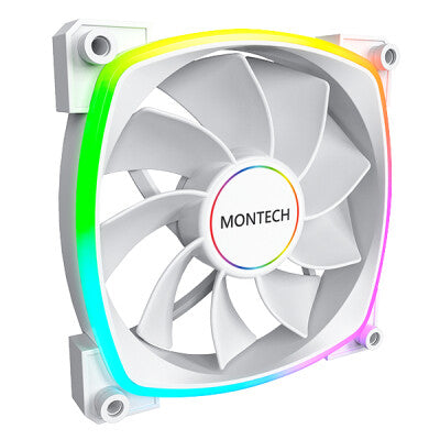 Montech RX140 PWM Computerkabinet Ventilator 14 cm Hvid 1 stk